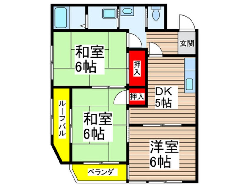 間取図 アベニ－ル平井