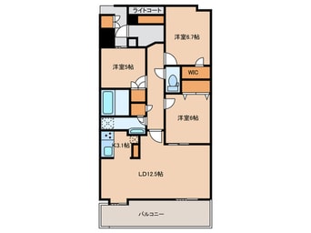 間取図 美しが丘ハイム（609）