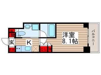 間取図 プラウドフラット門前仲町Ｖ