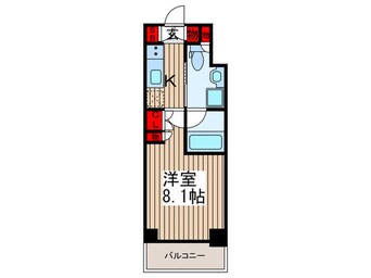 間取図 プラウドフラット門前仲町Ｖ