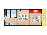 ロック・グランデ 1LDKの間取り