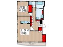 草柳コーポの間取図