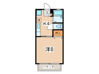 間取図 ラルクアンシエルＢ