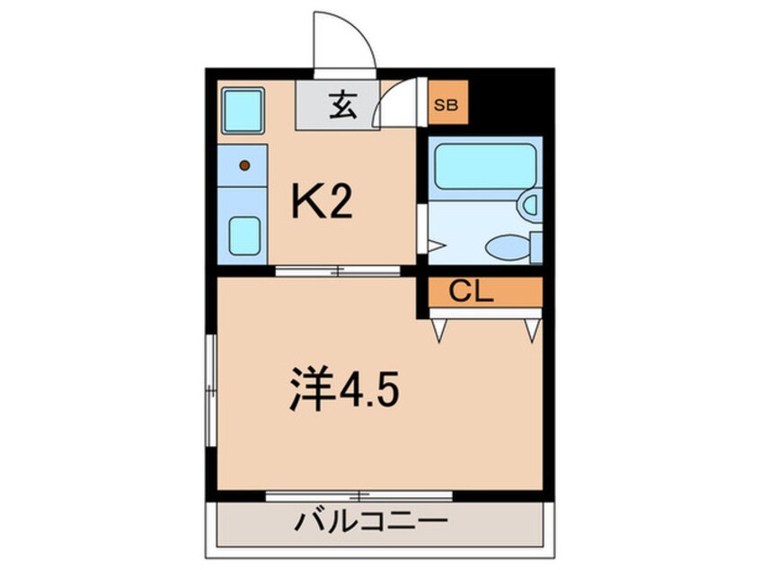 間取図 ハイネス鹿島田