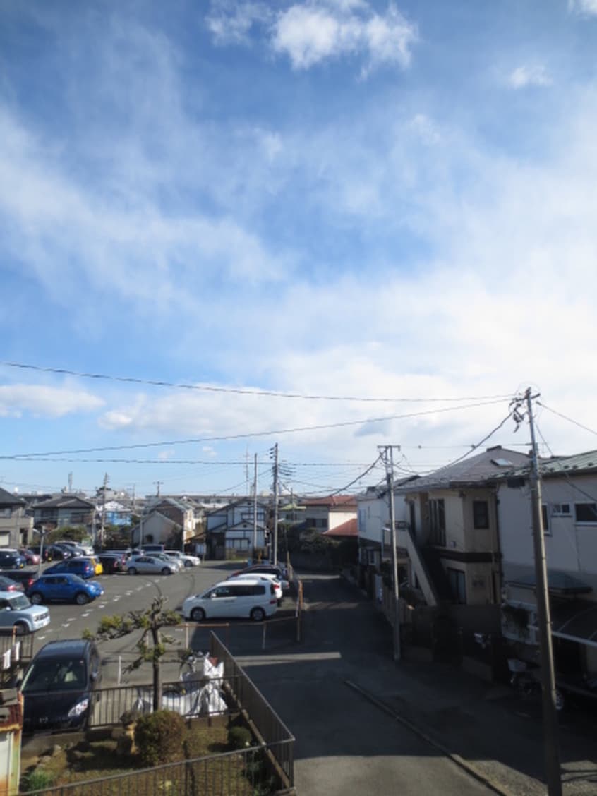 室内からの展望 シャトル砂場