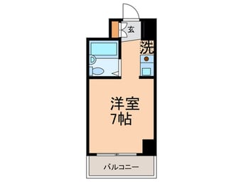 間取図 プライムｽﾃｲ築地（１００４）