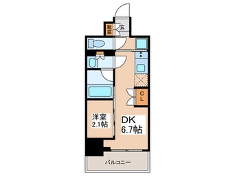 間取図 バウスフラッツ蔵前