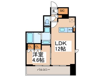 間取図 バウスフラッツ蔵前