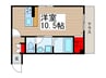 ＧＣハウス 1Rの間取り