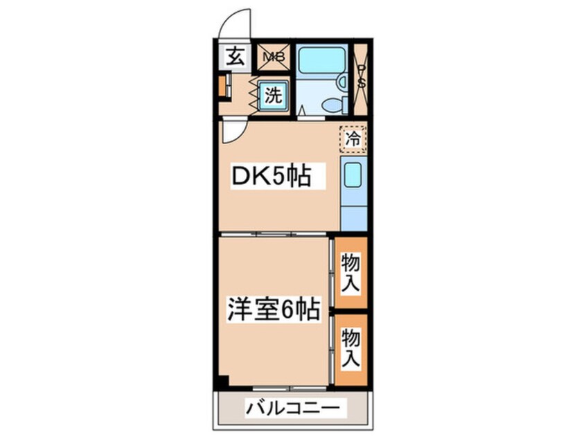 間取図 シャトルブラウンＡ