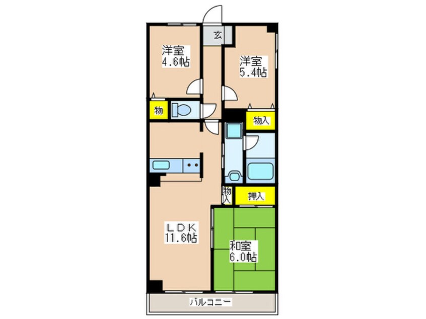 間取図 クオリアテラス千人町