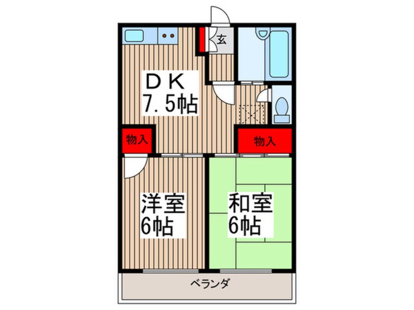 間取図 ドミール白幡