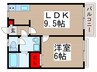 エステートピア東所沢2 1LDKの間取り