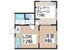 ホワイトベース 1LDKの間取り