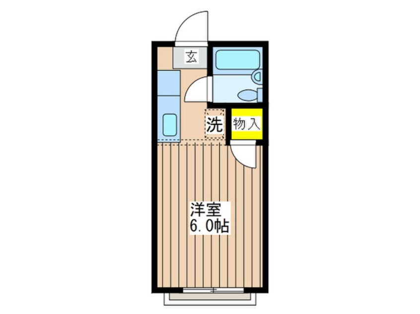 間取図 シルクハイム岩崎Ｂ