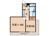 ブロケ－ドグレ－ス 2Kの間取り