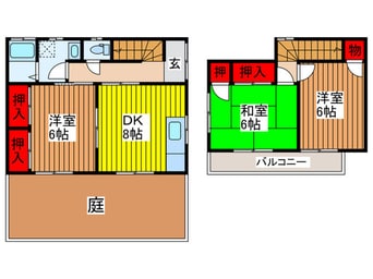 間取図 篠原様方貸家