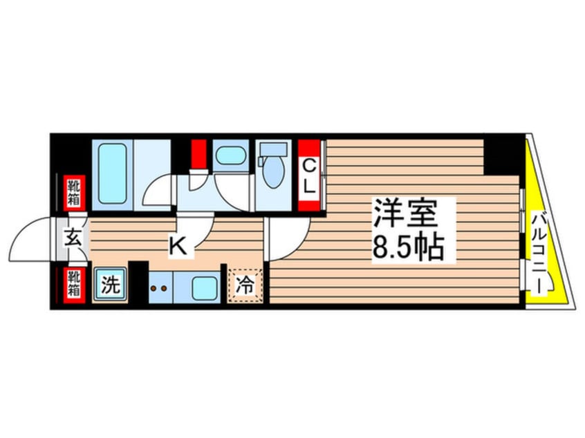 間取図 レ　ボヌール　セシル
