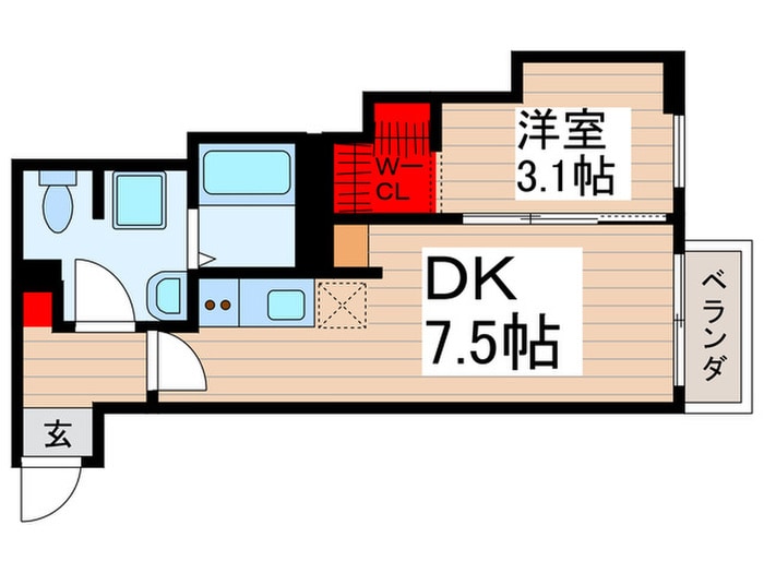 間取り図 仮)葛飾区高砂5丁目A棟新築工事