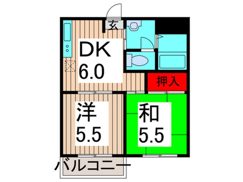 間取図 パルビスパ－ク