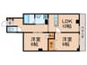 ＹＫビル関口 2LDKの間取り