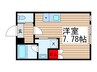 ＬＡ　ＬＵＣＥ 1Rの間取り