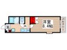 Nasic柏 1Kの間取り