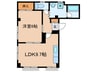サンフラワ－ハウス 1LDKの間取り