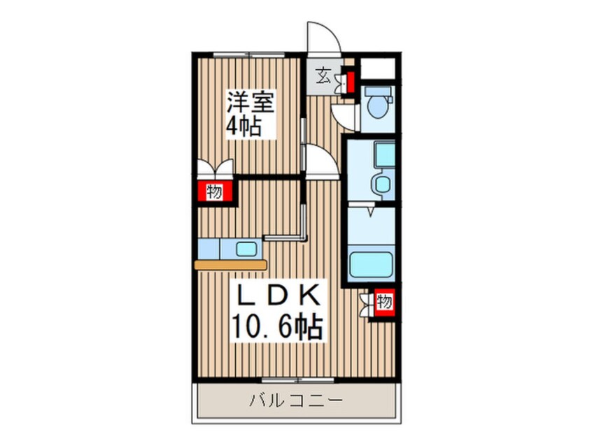 間取図 エトワ－ル・Ⅱ