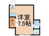 北野方荘　Ｂ棟 1Rの間取り