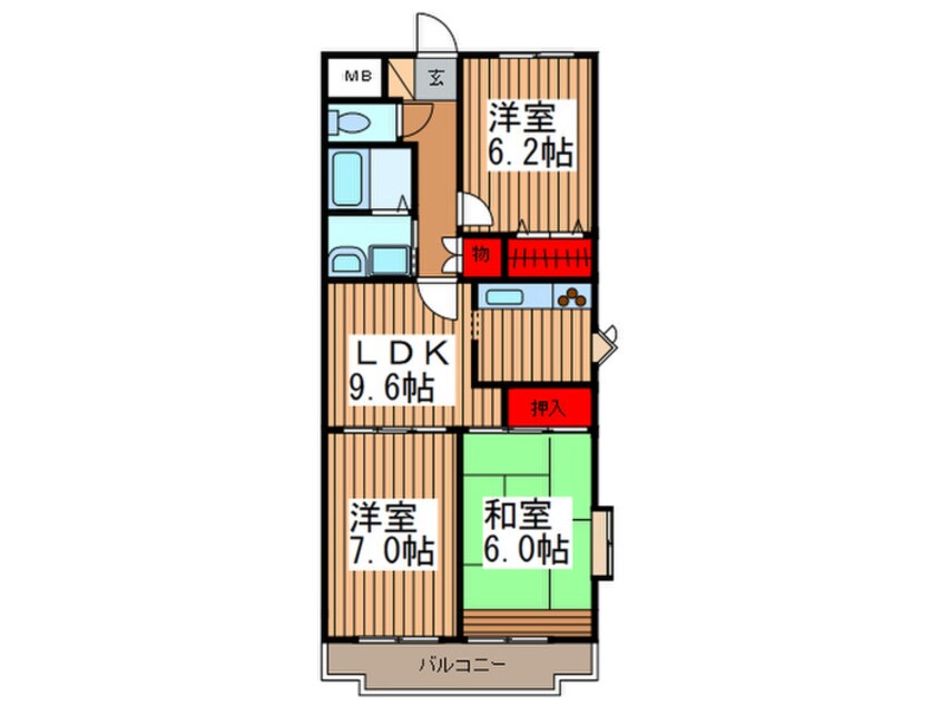 間取図 エレガンス春日部