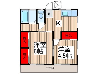 間取図 大洲サンハイツ