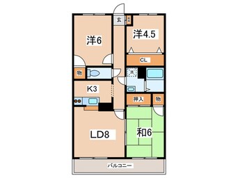 間取図 フレンドパレスときわ台