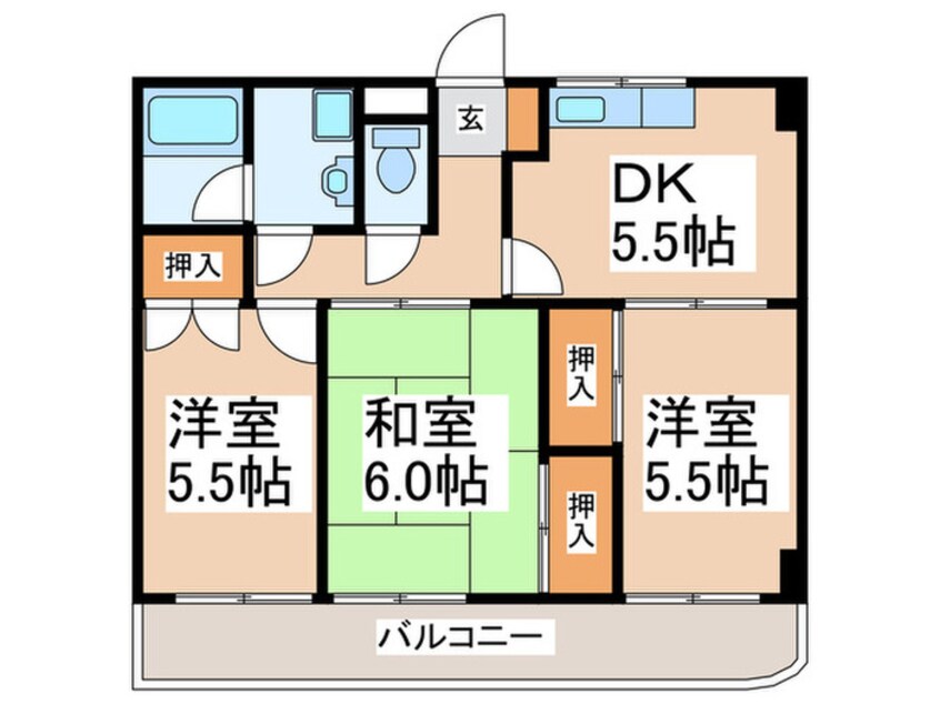 間取図 パルフル－ル