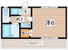 KSGマリーンオークラNO．１５ 1Kの間取り