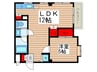パルクハイム 1LDKの間取り