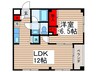 パルクハイム 1LDKの間取り