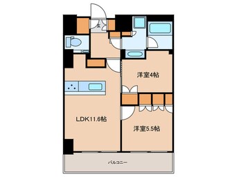 間取図 ザ・パークハビオ文京江戸川橋