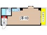 サンパレス生田（401） 1Rの間取り