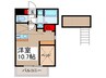ルミナス 1Rの間取り