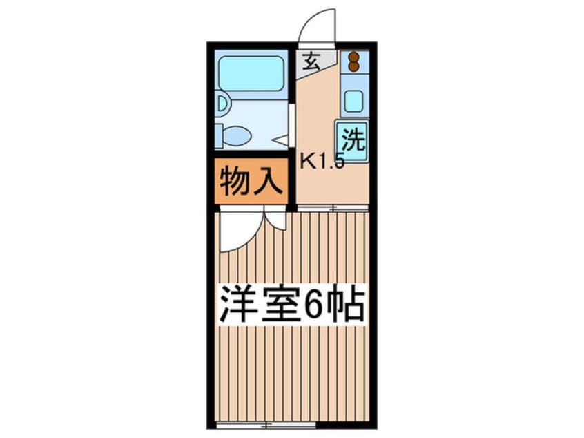 間取図 第一コーポ市瀬