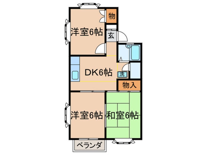 間取図 ホワイトハイツ