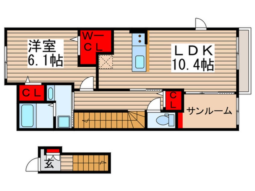 間取図 カーサモデラート