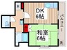 グリーンパーク元町(501) 1DKの間取り