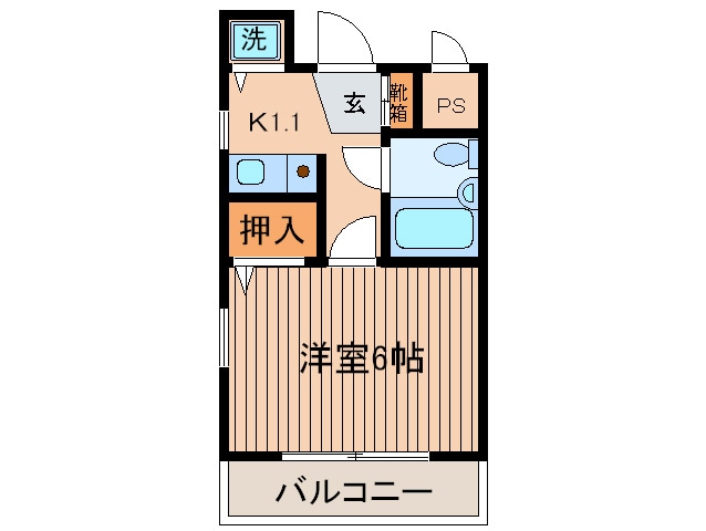 間取り図 ジョイフル幡ヶ谷弐番館