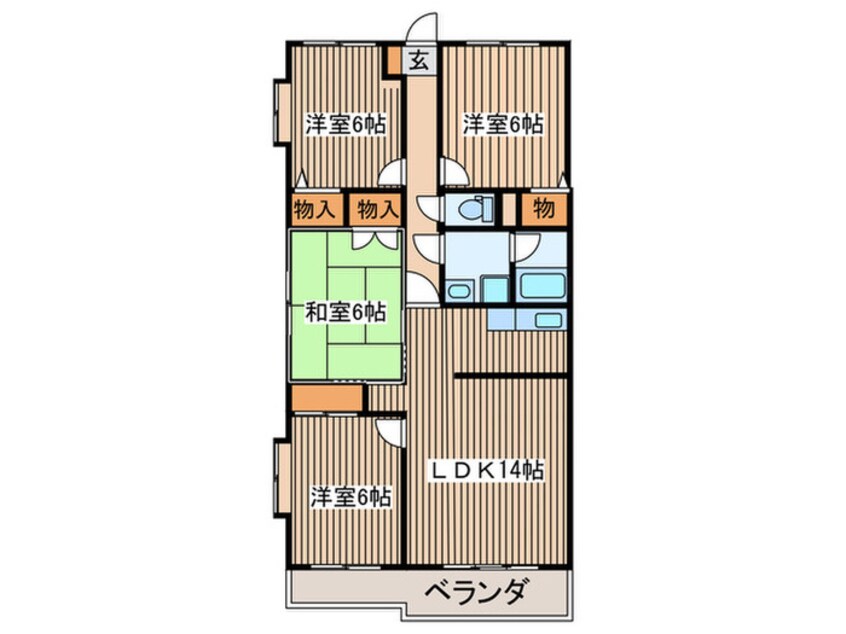 間取図 ロイヤルパレス