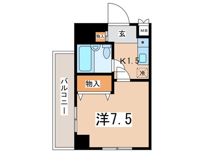 間取り図 ﾊﾟﾚ･ﾄﾞｰﾙ伊勢佐木町南Ⅱ(608)