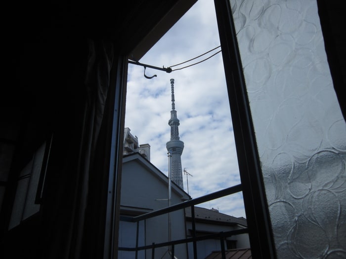 室内からの展望 朝日荘