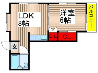 間取図 フラット八千代