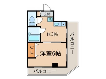 間取図 パークサイド学芸大学